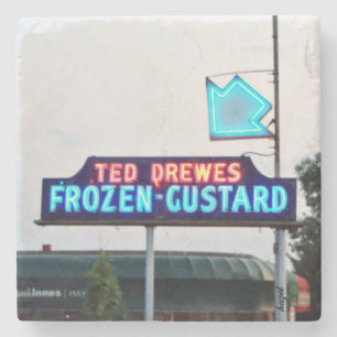 Dessous-de-verre En Pierre St Louis, Ted Drewes, dessous de verre de Saint