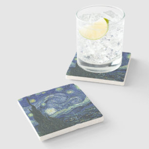 Dessous-de-verre En Pierre Starry Night Vincent van Gogh Art Peinture