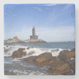 Dessous-de-verre En Pierre Statue   Tamil Nadu, Inde de Thiruvalluvar de