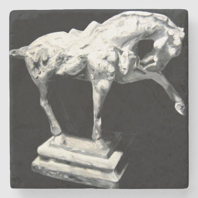 Dessous-de-verre En Pierre Statuette de cheval (Devant)