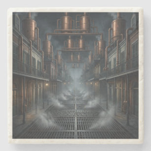 Dessous-de-verre En Pierre Steampunk Quartier Français Industriel de La Nouve