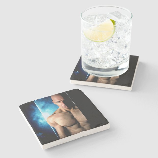 Dessous-de-verre En Pierre Step Out stone coaster (Côté)