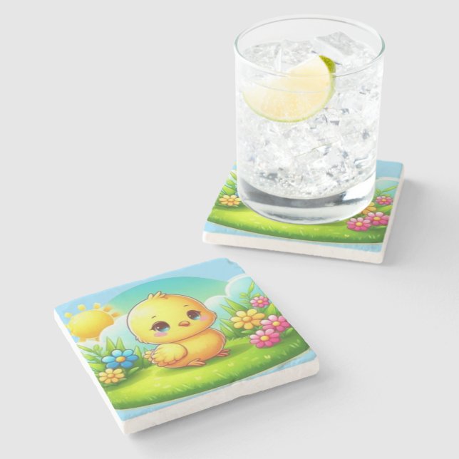 Dessous-de-verre En Pierre Stone Coaster (Côté)