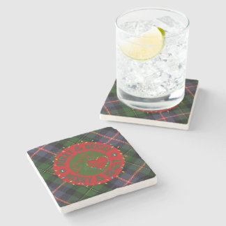 Dessous-de-verre En Pierre Stone Plaid Merry & Bright Coasters