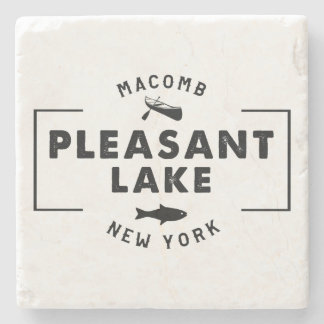 Dessous-de-verre En Pierre Stone Pleasant Lake Coaster