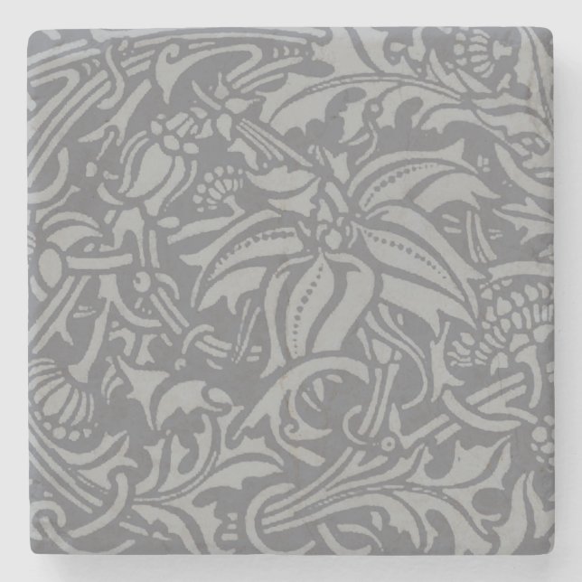 Dessous-de-verre En Pierre Style Scottish Thistle Knot William Morris (Devant)