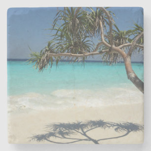 Dessous-de-verre En Pierre Sunny Tropical Beach Ocean Paradise