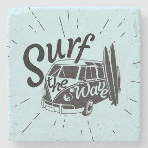 Dessous-de-verre En Pierre Surfez la vague
