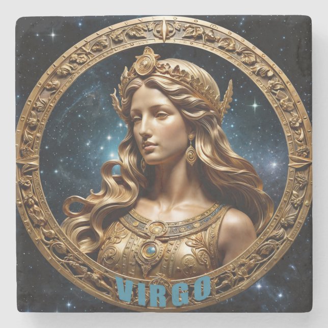 Dessous-de-verre En Pierre Symbole d'astrologie virologique (Devant)
