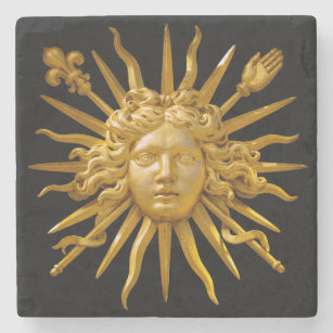 Dessous-de-verre En Pierre Symbole de Louis XIV le Roi Soleil