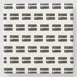 Dessous-de-verre En Pierre Symbole de mathématiques "égal" noir et blanc Lino