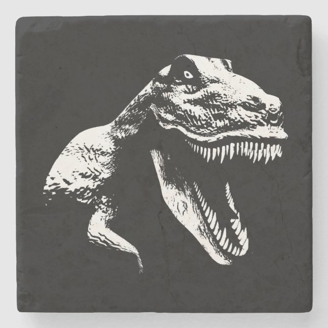 Dessous-de-verre En Pierre T blanc Rex (Devant)