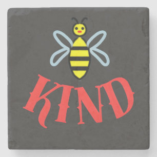 Dessous-de-verre En Pierre T-Shirt Cadeau Personnalisé 'Custom Bee Kind'