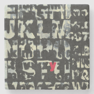 Dessous-de-verre En Pierre Tableau alphabétique de Norman Wyatt