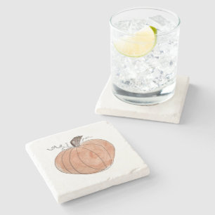 Dessous-de-verre En Pierre Tableau citrouille Automne