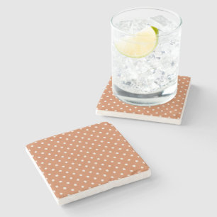 Dessous-de-verre En Pierre Taches de crème orange
