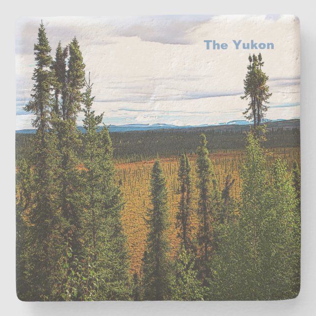 Dessous-de-verre En Pierre Taiga été (Devant)