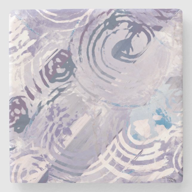 Dessous-de-verre En Pierre TAKUROMAN「波紋」"Ripples" (Devant)