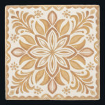 Dessous-de-verre En Pierre Talavera terracotta mariage mexicain vintage faveu<br><div class="desc">Terracotta marron portugais Talavera tuiles vintage mariage mexicain faveurs talavera marbre dessous de verre en pierre de marbre méditerranéen orné Talavera carrelage motif dessous de verre en pierre mariage vaisselle style Hacienda mariage faveurs dessous de verre en pierre</div>