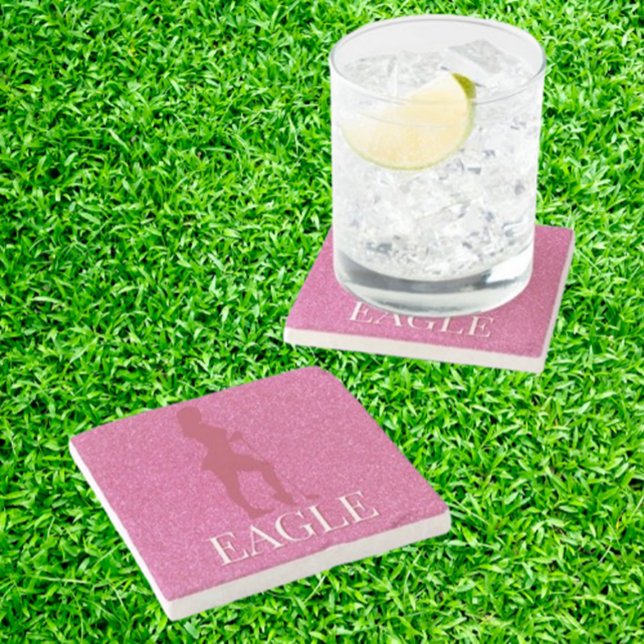 Dessous-de-verre En Pierre Tapis de golf scintillants (Discover the cutest pink sparkly gifts for women golfers!)