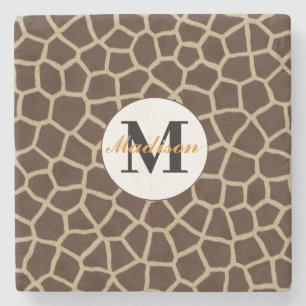 Dessous-de-verre En Pierre Tapis de verre à motif de girafe