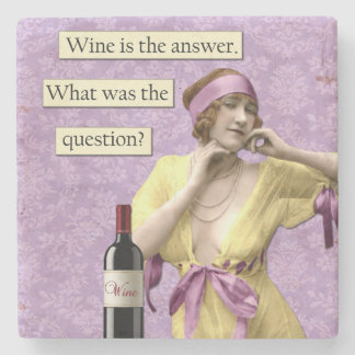 Dessous-de-verre En Pierre Tapis de verre humoristique vintage