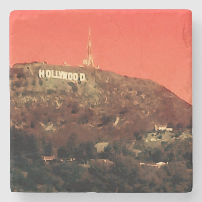 Dessous-de-verre En Pierre Tapis rouge dans le ciel (Devant)