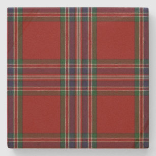Dessous-de-verre En Pierre Tartan à carreaux de la tenue du clan MacFarlane D