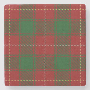 Dessous-de-verre En Pierre Tartan Clan MacFie de la Vieille Taverne Écossaise