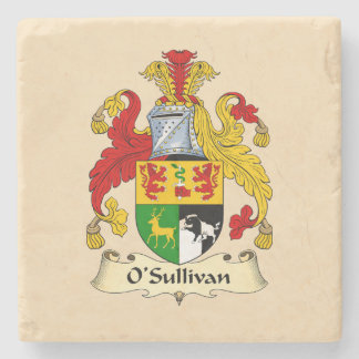 Dessous-de-verre En Pierre Tasse en pierre Blason de la famille O'Sullivan 
