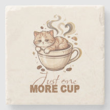 Tasse supplémentaire drôle Chat Café Marbre Dessou