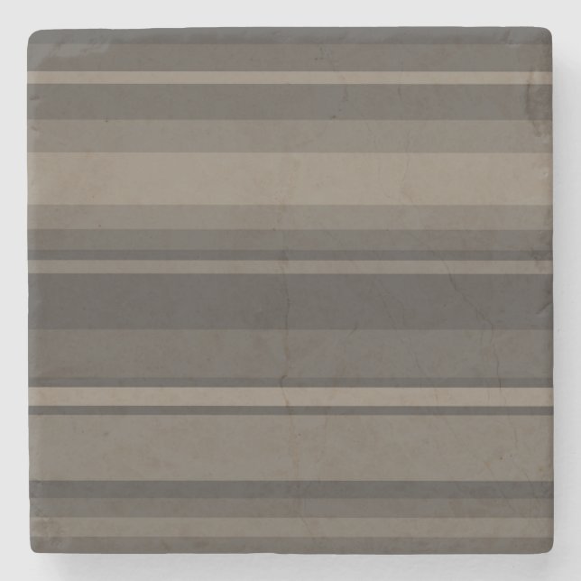 Dessous-de-verre En Pierre Taupe bandes (Devant)