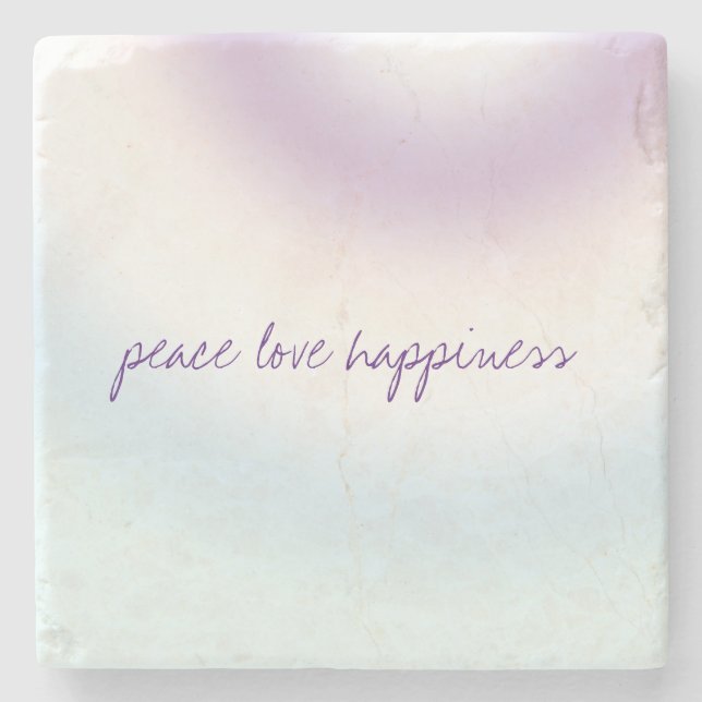 Dessous-de-verre En Pierre Teinture à carreaux bleu pourpre (Devant)