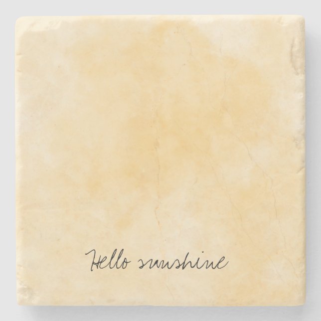 Dessous-de-verre En Pierre Teinture à tarte jaune soleil (Devant)