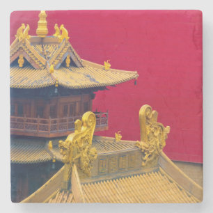 Dessous-de-verre En Pierre Temple de Jing'an, Shanghai, Chine