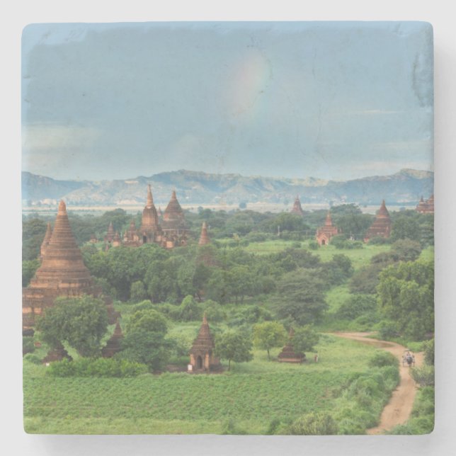 Dessous-de-verre En Pierre Temples à Bagan, Myanmar (Devant)