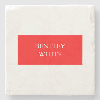 Dessous-de-verre En Pierre Tendance Rouge Blanc Style Simple Simple Plaque Vo