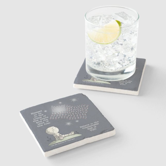 Dessous-de-verre En Pierre Terre des Libres (Côté)