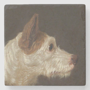 Dessous-de-verre En Pierre Terrier Dog's Head (par James Ward)