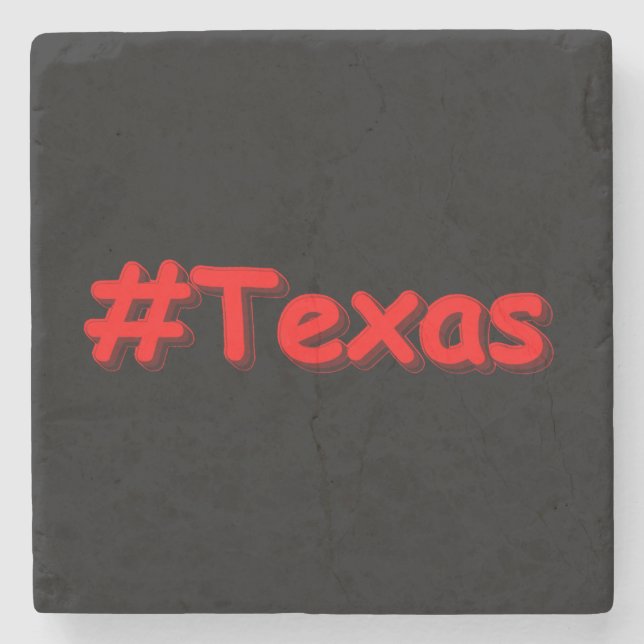 Dessous-de-verre En Pierre "#Texas " Conception sympa. Commandez dès maintena (Devant)