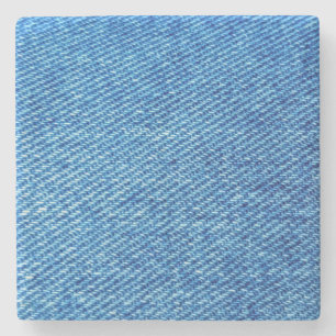 Dessous-de-verre En Pierre Texture de Denim bleu