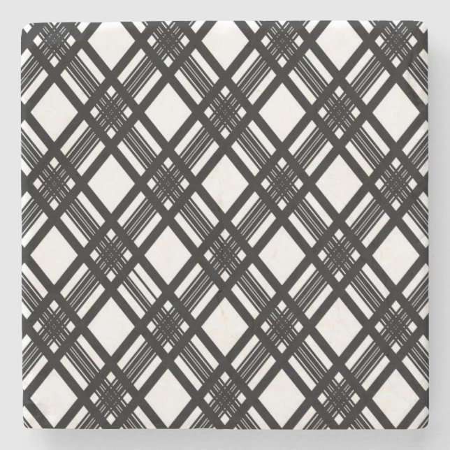 Dessous-de-verre En Pierre Texture de rayures (Devant)