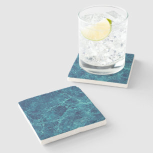 Dessous-de-verre En Pierre Texture en marbre bleu marine