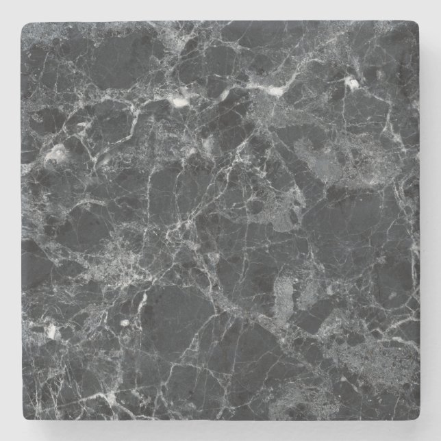 Dessous-de-verre En Pierre Texture noire (Devant)