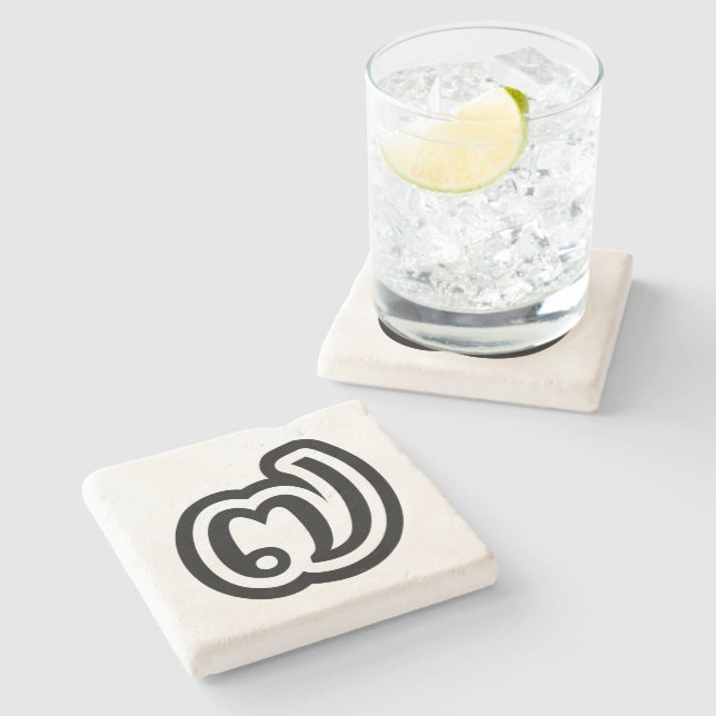 Dessous-de-verre En Pierre Thaïlande Numéro 7 / Sept / ๗ (Jed/Chet) Thai (Côté)