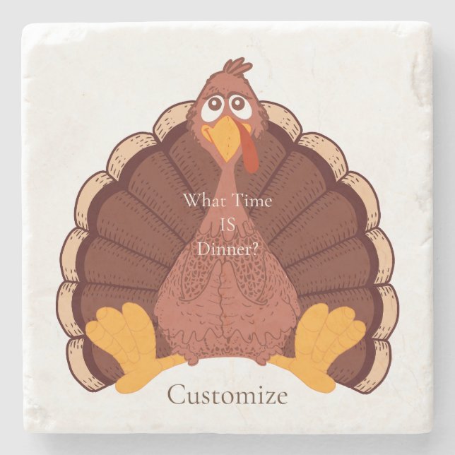 Dessous-de-verre En Pierre Thanksgiving Turkey Thunder Cove (Devant)