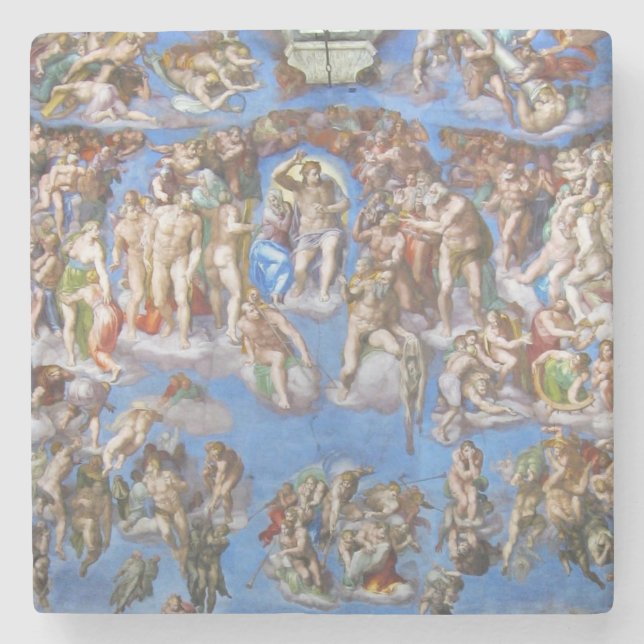 Dessous-de-verre En Pierre The Last Judgment - Michel-Ange Buonarroti (Devant)