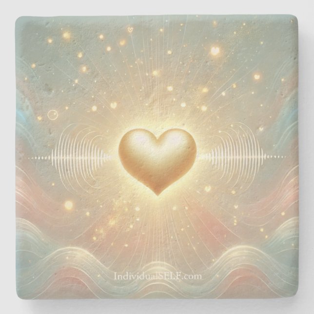 Dessous-de-verre En Pierre The Living Blueprint Stone Coaster (Devant)