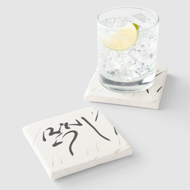Dessous-de-verre En Pierre Tibetan  (Côté)