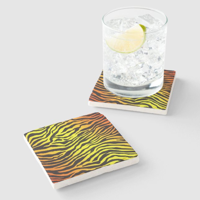 Dessous-de-verre En Pierre Tiger (Côté)